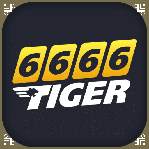 Imagem promocional da 6666TIGER mostrando a plataforma e suas vantagens